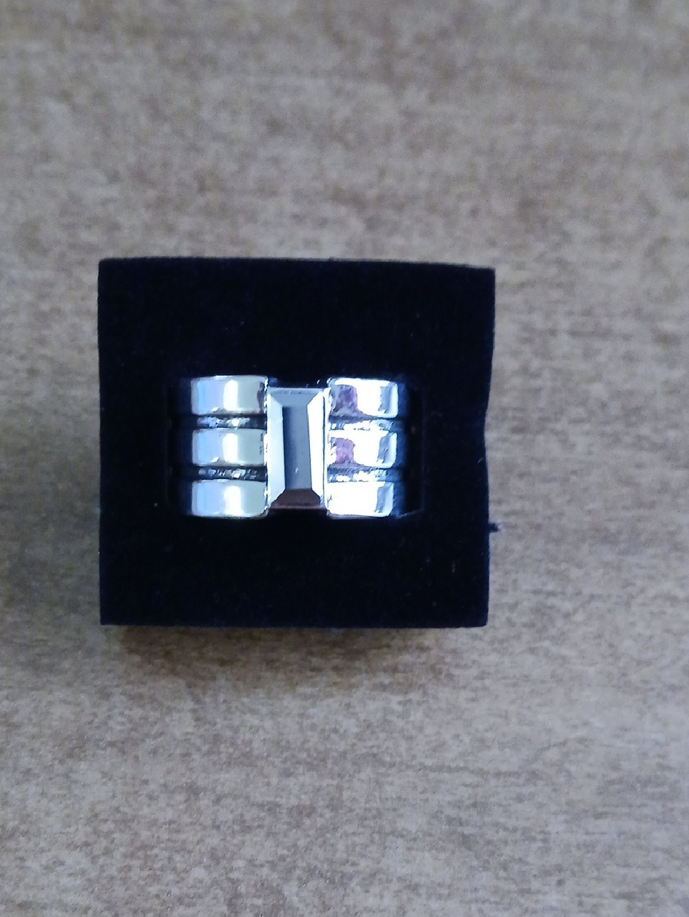 Paparazzi Men's Silver Tone Wide Band Ring - Silver